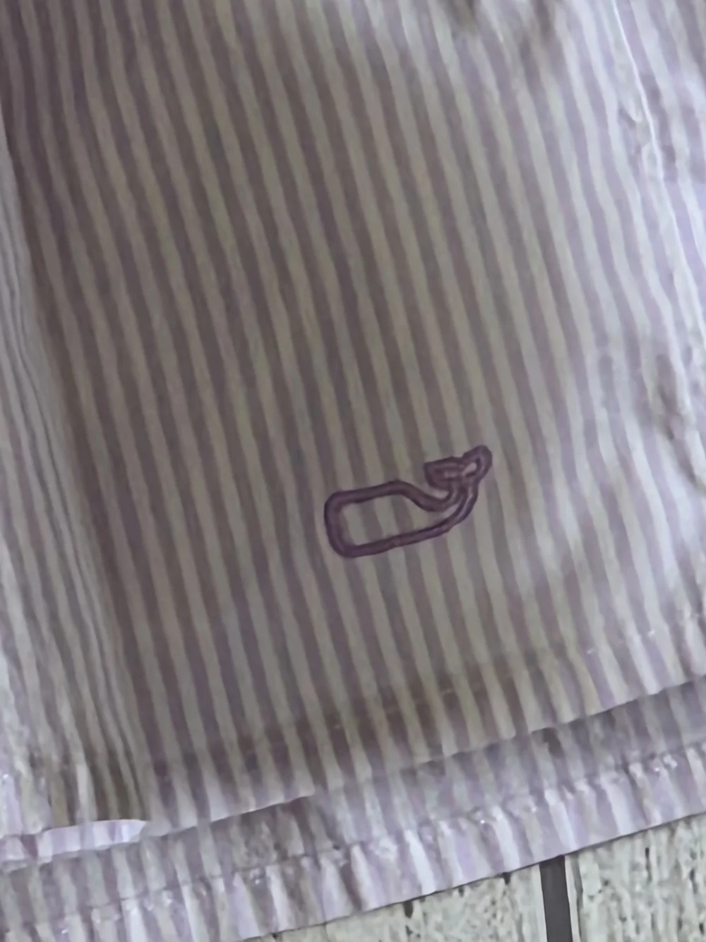 Vineyard Vines Lilac and White Striped Tiered Cotton Dress